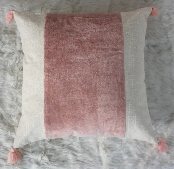 Pack_of_2_Pieces_Cotton_Pink_Paradise_Velvet_With_Tassel_Collection_Cushion_and_Pillow_Cover_for_Living_Room_and_Bedroom