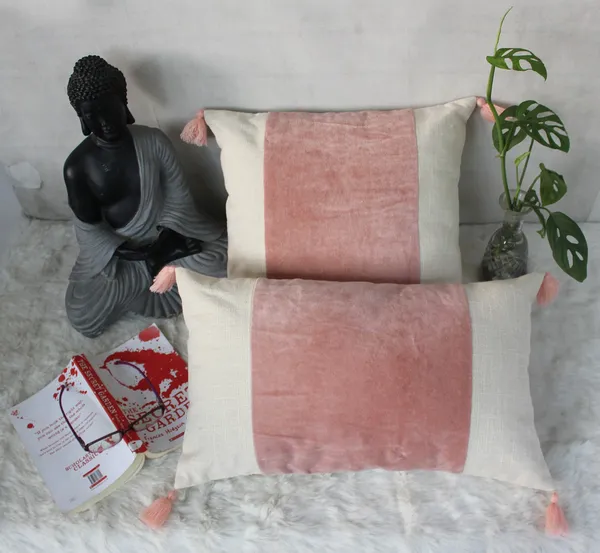 Pack_of_2_Pieces_Cotton_Pink_Paradise_Velvet_With_Tassel_Collection_Cushion_and_Pillow_Cover_for_Living_Room_and_Bedroom