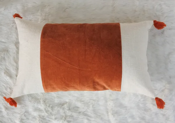 Pack_of_2_Pieces_Cotton_Rust_Paradise_Velvet_With_Tassel_Collection_Cushion_and_Pillow_Cover_for_Living_Room_and_Bedroom
