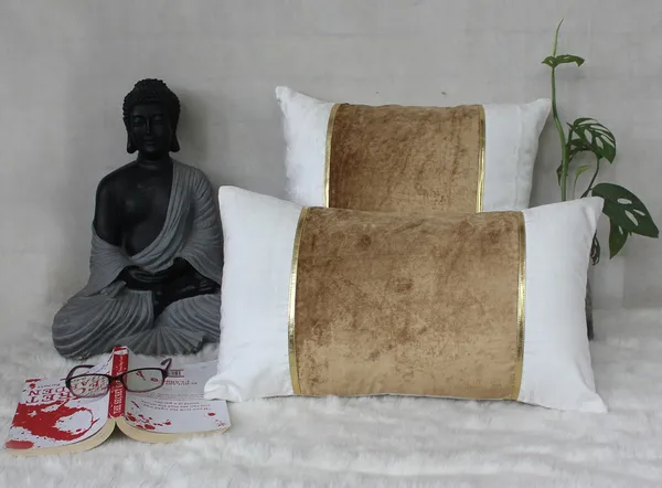 Pack_of_2_Pieces_Cotton_Beige_Ariel_Velvet_Collection_Cushion_and_Pillow_Cover_for_Living_Room_and_Bedroom