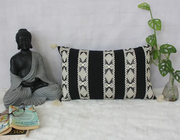 Pack_of_2_Pieces_Cotton_Black_Vida_Lurex_Stripe_Collection_Cushion_and_Pillow_Cover_for_Living_Room_and_Bedroom