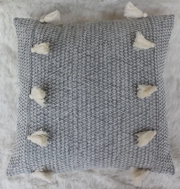 Pack_of_2_Pieces_Cotton_Grey_Angelic_Tassel_Collection_Cushion_and_Pillow_Cover_for_Living_Room_and_Bedroom