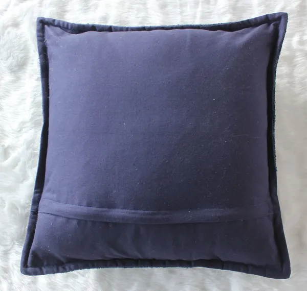 Pack_of_2_Pieces_Polyester_Navy_Blue_Delta_Boucle_Collection_Cushion_and_Pillow_Cover_for_Living_Room_and_Bedroom