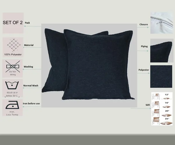 Pack_of_2_Pieces_Polyester_Navy_Blue_Delta_Boucle_Collection_Cushion_and_Pillow_Cover_for_Living_Room_and_Bedroom