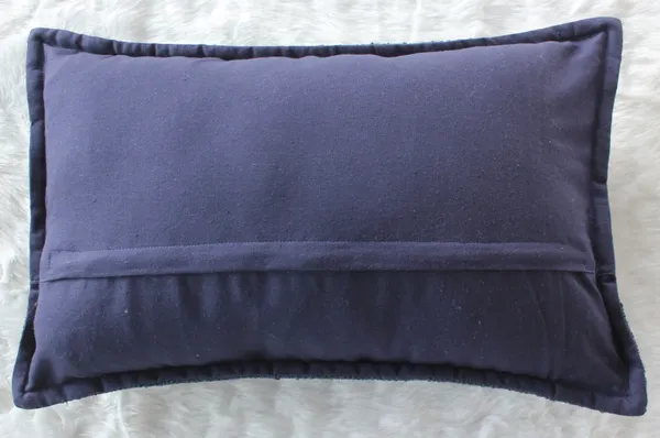Pack_of_2_Pieces_Polyester_Navy_Blue_Delta_Boucle_Collection_Cushion_and_Pillow_Cover_for_Living_Room_and_Bedroom
