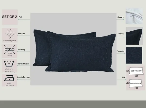 Pack_of_2_Pieces_Polyester_Navy_Blue_Delta_Boucle_Collection_Cushion_and_Pillow_Cover_for_Living_Room_and_Bedroom