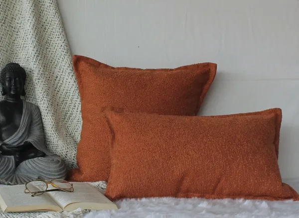 Pack_of_2_Pieces_Polyester_Rust_Delta_Boucle_Collection_Cushion_and_Pillow_Cover_for_Living_Room_and_Bedroom