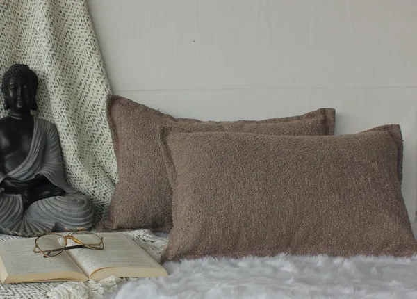 Pack_of_2_Pieces_Polyester_Grey_Delta_Boucle_Collection_Cushion_and_Pillow_Cover_for_Living_Room_and_Bedroom
