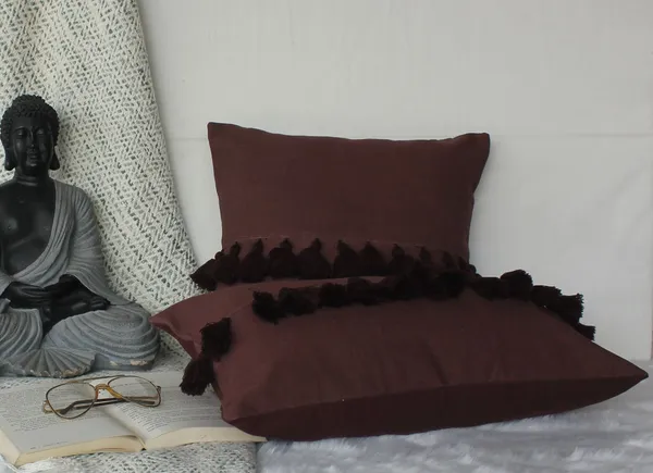 Pack_of_2_Pieces_Cotton_Brown_Merit_Cotton_Tassel_Collection_Cushion_and_Pillow_Cover_for_Living_Room_and_Bedroom