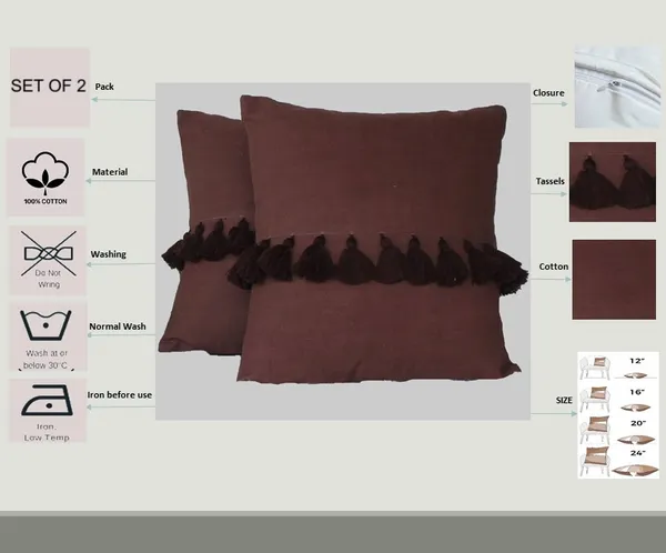 Pack_of_2_Pieces_Cotton_Brown_Merit_Cotton_Tassel_Collection_Cushion_and_Pillow_Cover_for_Living_Room_and_Bedroom