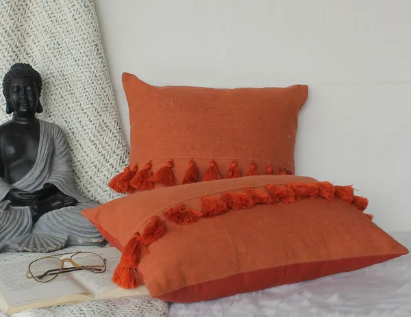 Pack_of_2_Pieces_Cotton_Rust_Merit_Cotton_Tassel_Collection_Cushion_and_Pillow_Cover_for_Living_Room_and_Bedroom