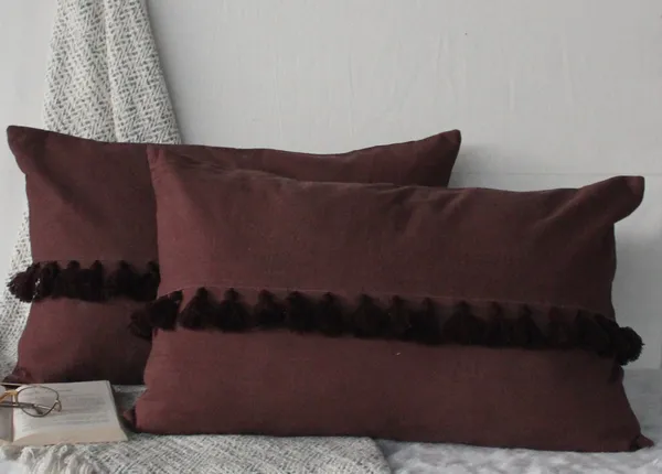 Pack_of_2_Pieces_Cotton_Brown_Merit_Cotton_Tassel_Collection_Cushion_and_Pillow_Cover_for_Living_Room_and_Bedroom