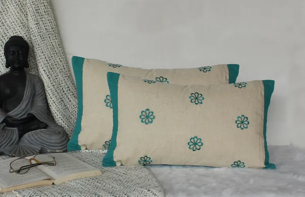 Pack_of_2_Pieces_Cotton_Aqua_Eric_Flora_Collection_Cushion_and_Pillow_Cover_for_Living_Room_and_Bedroom