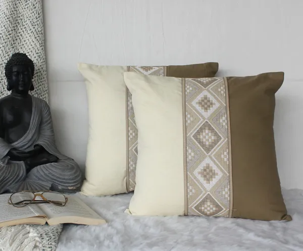 Pack_of_2_Pieces_Cotton_Beige_Mesh_Jacquard_Collection_Cushion_Cover_for_Living_Room_and_Bedroom