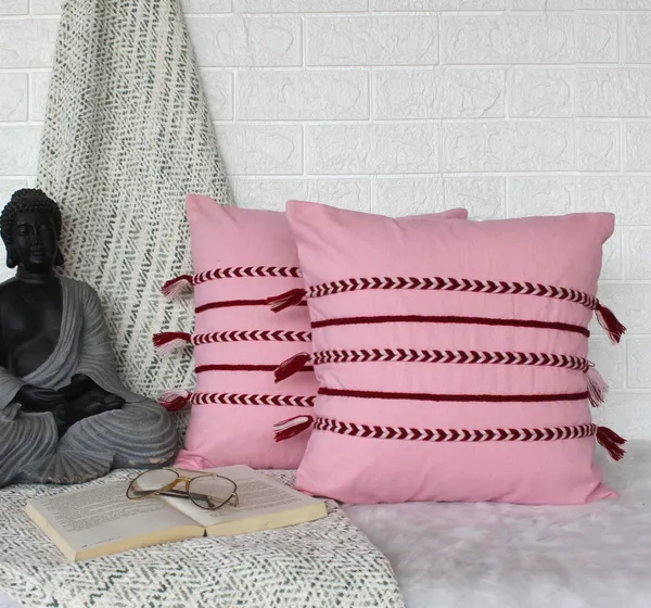 Pack_of_2_Pieces_Cotton_Pink_Boho_Braids_Collection_Cushion_and_Pillow_Cover_for_Living_Room_and_Bedroom