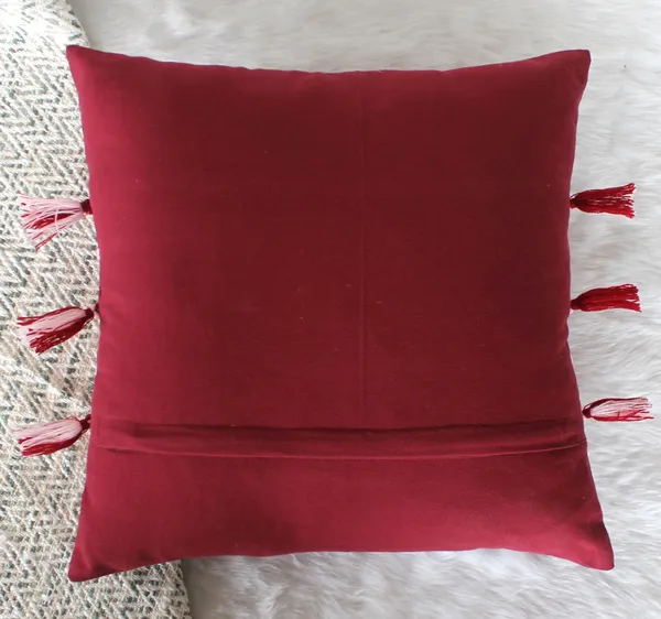 Pack_of_2_Pieces_Cotton_Maroon_Boho_Braids_Collection_Cushion_and_Pillow_Cover_for_Living_Room_and_Bedroom