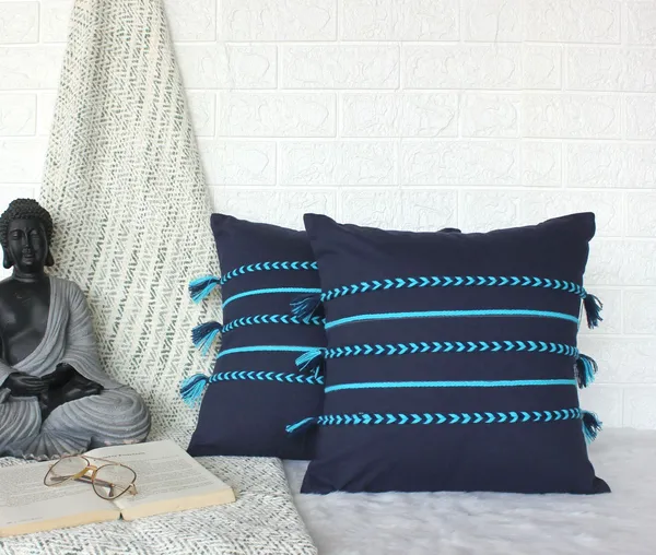 Pack_of_2_Pieces_Cotton_Navy_Blue_Boho_Braids_Collection_Cushion_and_Pillow_Cover_for_Living_Room_and_Bedroom