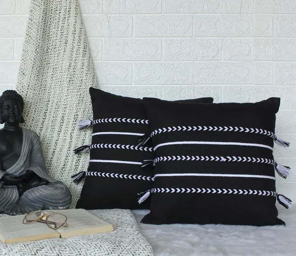 Pack_of_2_Pieces_Cotton_Black_Boho_Braids_Collection_Cushion_and_Pillow_Cover_for_Living_Room_and_Bedroom
