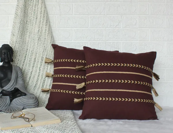 Pack_of_2_Pieces_Cotton_Brown_Boho_Braids_Collection_Cushion_and_Pillow_Cover_for_Living_Room_and_Bedroom