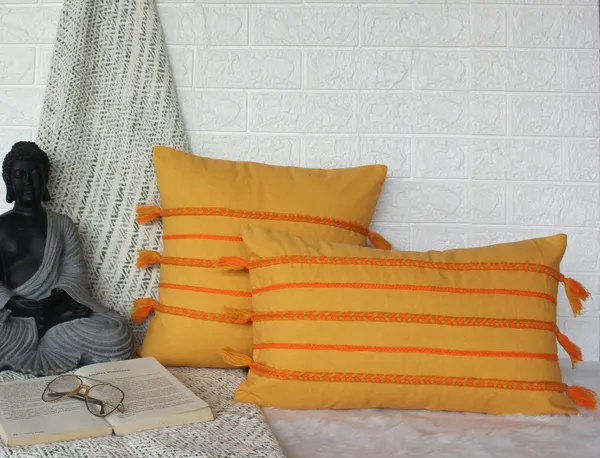 Pack_of_2_Pieces_Cotton_Yellow_Boho_Braids_Collection_Cushion_and_Pillow_Cover_for_Living_Room_and_Bedroom