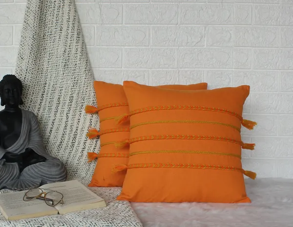 Pack_of_2_Pieces_Cotton_Orange_Boho_Braids_Collection_Cushion_and_Pillow_Cover_for_Living_Room_and_Bedroom