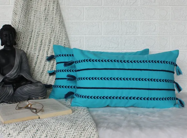 Pack_of_2_Pieces_Cotton_Blue_Boho_Braids_Collection_Cushion_and_Pillow_Cover_for_Living_Room_and_Bedroom