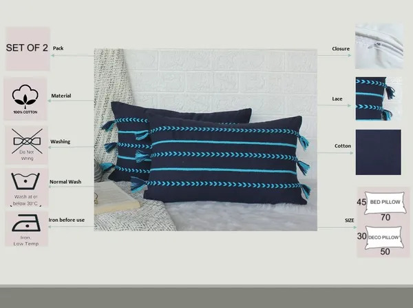 Pack_of_2_Pieces_Cotton_Navy_Blue_Boho_Braids_Collection_Cushion_and_Pillow_Cover_for_Living_Room_and_Bedroom