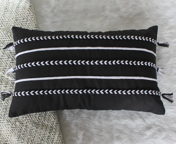 Pack_of_2_Pieces_Cotton_Black_Boho_Braids_Collection_Cushion_and_Pillow_Cover_for_Living_Room_and_Bedroom