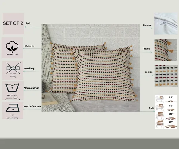 Pack_of_2_Pieces_Cotton_Yellow_Boho_Pinstripes_Collection_Cushion_and_Pillow_Cover_for_Living_Room_and_Bedroom