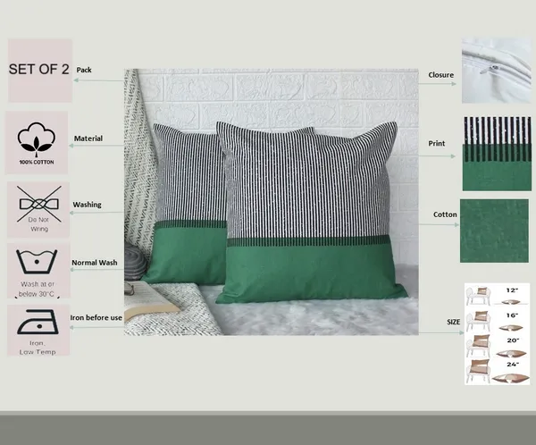 Pack_of_2_Pieces_Cotton_Green_Morden_Fine_Line_Printed_Collection_Cushion_Cover_for_Living_Room_and_Bedroom