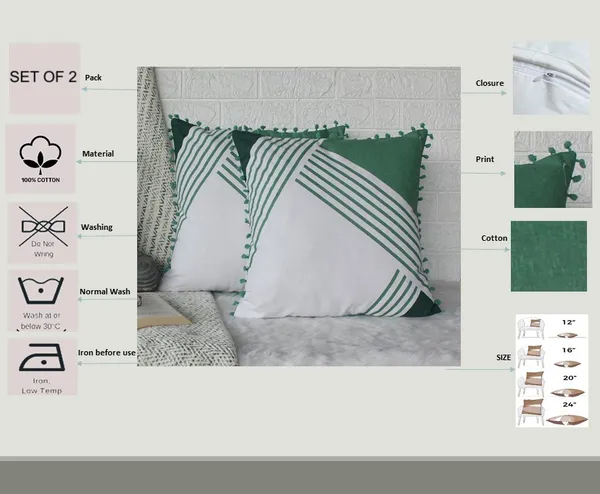 Pack_of_2_Pieces_Cotton_Green_Nico_Pompom_Printed_Collection_Cushion_Cover_for_Living_Room_and_Bedroom