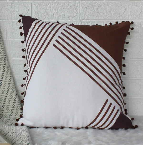 Pack_of_2_Pieces_Cotton_Brown_Nico_Pompom_Printed_Collection_Cushion_Cover_for_Living_Room_and_Bedroom