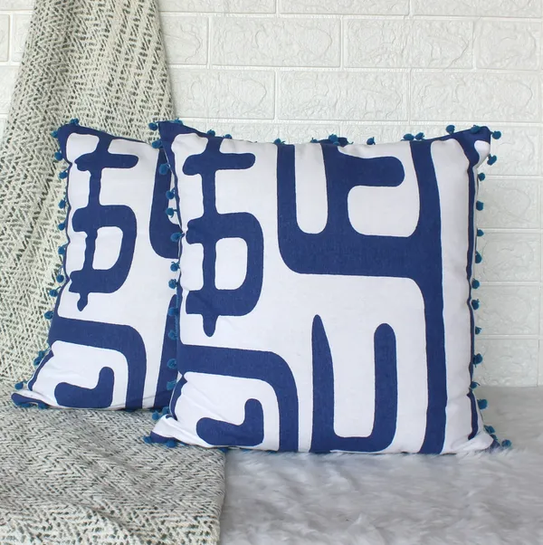 Pack_of_2_Pieces_Cotton_Blue_Maize_Light_Pompom_Printed_Collection_Cushion_Cover_for_Living_Room_and_Bedroom