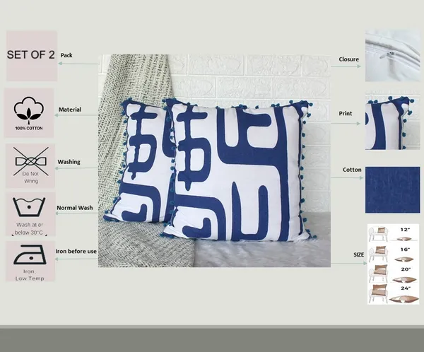 Pack_of_2_Pieces_Cotton_Blue_Maize_Light_Pompom_Printed_Collection_Cushion_Cover_for_Living_Room_and_Bedroom