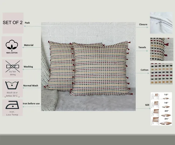 Pack_of_2_Pieces_Cotton_Red_Boho_Pinstripes_Collection_Cushion_and_Pillow_Cover_for_Living_Room_and_Bedroom