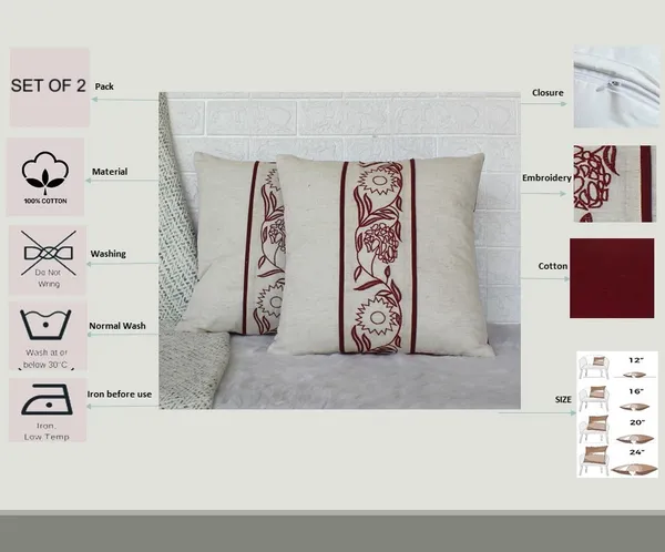 Pack_of_2_Pieces_Cotton_Maroon_blossom_bale_Embroidery_Collection_Cushion_and_Pillow_Cover_for_Living_Room_and_Bedroom