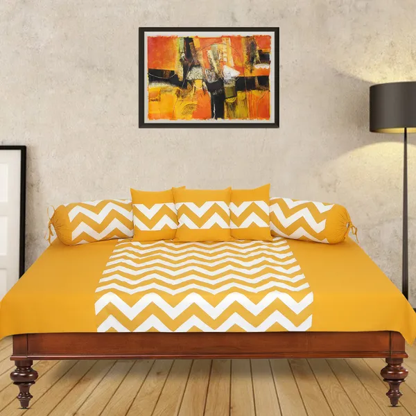 Pack_of_6_Pieces_Cotton_Yellow_Chevron_Printed_Collection_Diwan_Set_for_Living_Room