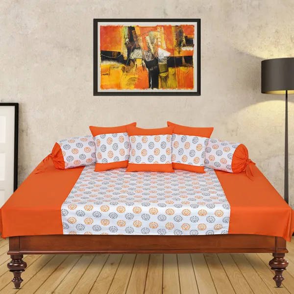 Pack_of_6_Pieces_Cotton_Orange_Sunshine_Printed_Collection_Diwan_Set_for_Living_Room