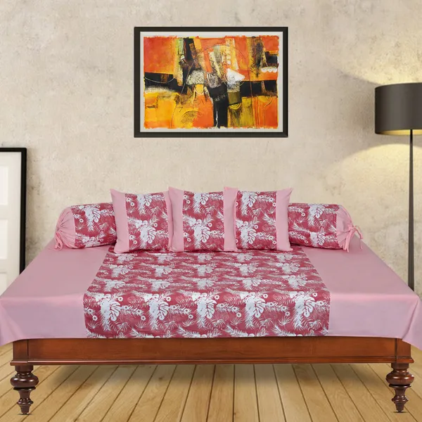 Pack_of_6_Pieces_Cotton_Pink_Autumn_Leaf_Printed_Collection_Diwan_Set_for_Living_Room