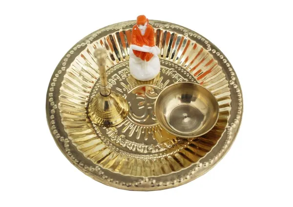 Pack_of_4_Piece_Brass_Gold_Mini_Sai_Baba_Thali_for_Pooja_Room_and_Decoration