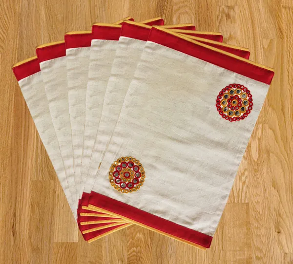 Pack_of_18_Pieces_Cotton_Red_Yellow_Circular_embroidery_Place_Mat_for_Dinning_and_Center_Table