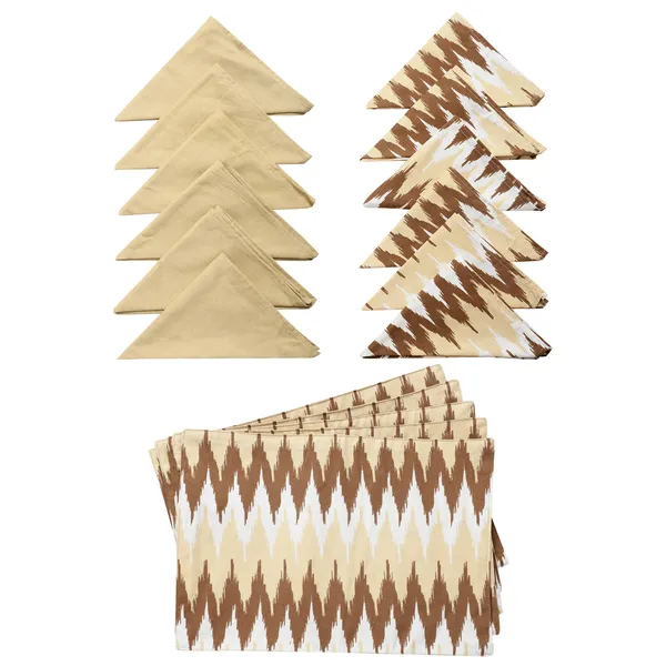 Pack_of_18_Pieces_Cotton_Beige_Brown_Ternion_Printed_Place_Mat_and_Napkin_Set_for_Dinning_and_Center_Table