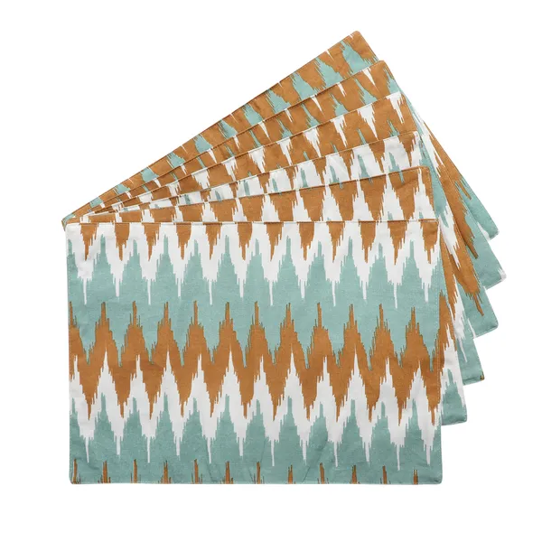 Pack_of_18_Pieces_Cotton_Aqua_Brown_Ternion_Printed_Place_Mat_With_Napkin_for_Dinning_and_Center_Table