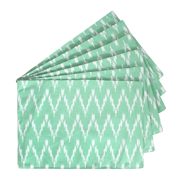 Pack_of_6_Pieces_Cotton_Aqua_Waggle_Printed_Place_Mat_for_Dinning_and_Center_Table