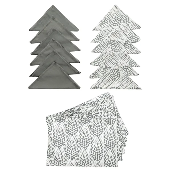 Pack_of_18_Pieces_Cotton_Grey_Bubble_Printed_Place_Mat_and_Napkin_Set_for_Dinning_and_Center_Table