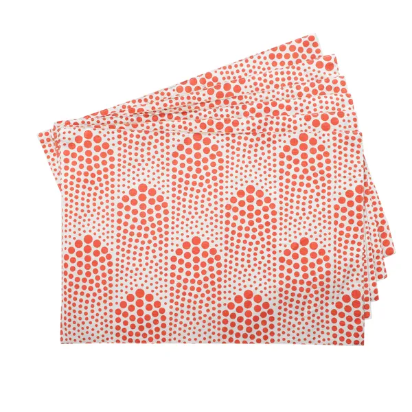 Pack_of_6_Pieces_Cotton_Orange_Bubble_Printed_Place_Mat_for_Dinning_and_Center_Table