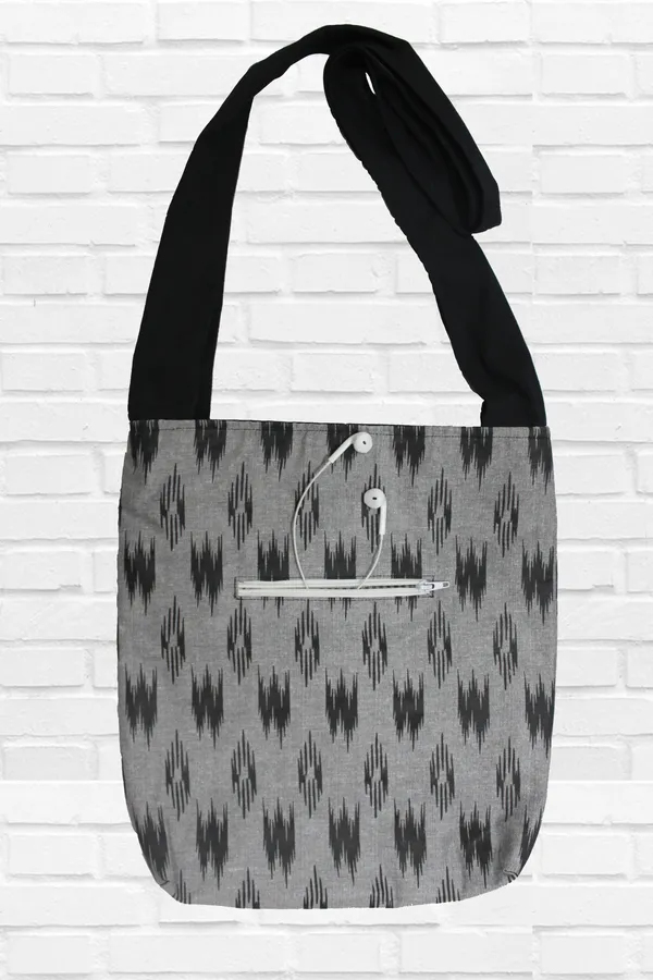 Pack_of_1_Piece_Cotton_Black_W-Ikat_Printed_Collection_Crossbody_Messenger_Bag_for_Women,_Men,_Girl_&_Boy