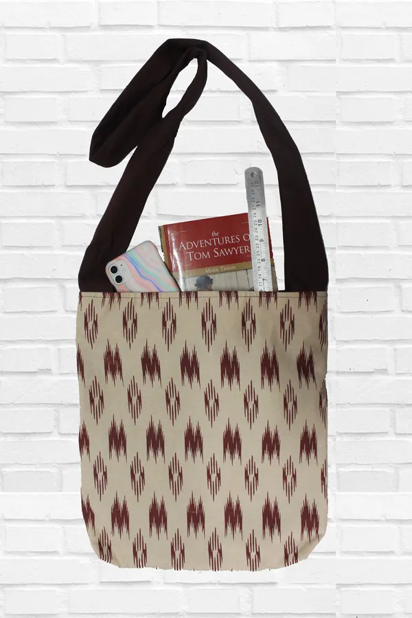 Pack_of_1_Piece_Cotton_Beige_W-Ikat_Printed_Crossbody_Messenger_Bag_for_Women,_Men,_Girl_&_Boy