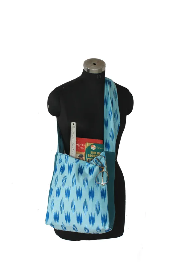 Pack_of_1_Piece_Cotton_Blue_W-Ikat_Printed_Collection_Crossbody_Messenger_Bag_for_Women,_Men,_Girl_&_Boy