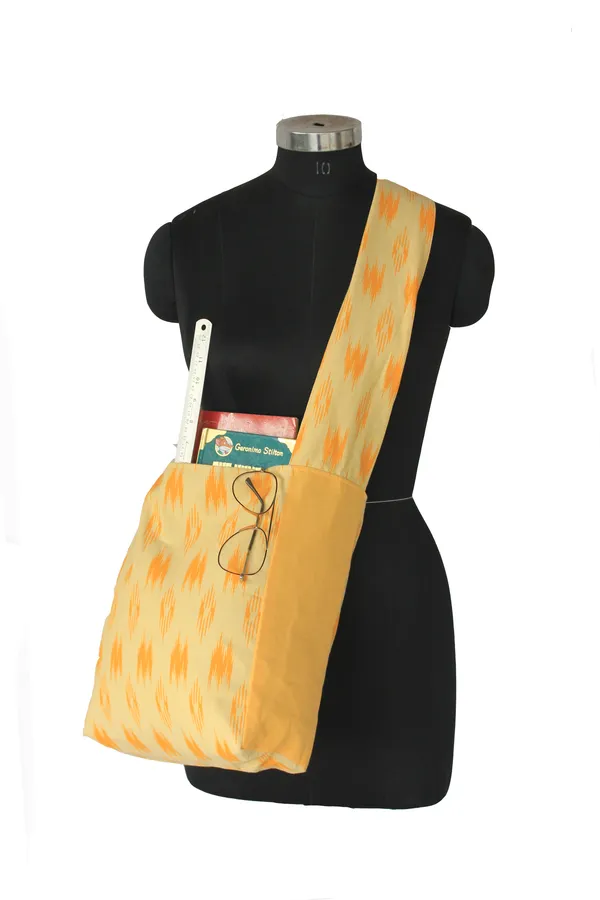 Pack_of_1_Piece_Cotton_Yellow_W-Ikat_Printed_Collection_Crossbody_Messenger_Bag_for_Women,_Men,_Girl_&_Boy